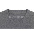 Herren Klassischer Strickpullover aus 100% Baumwolle mit V-Ausschnitt